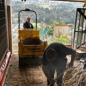 Basement excavation